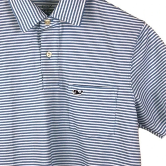 VINEYARD VINES EUC MENS BLUE TOP SHIRT POLO SHIRTS TOPS SUMMER CASUAL GOLF SZ XS - Picture 3 of 5